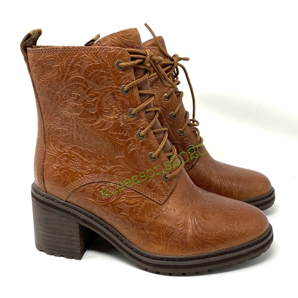 Timberland Sienna High Side ZIP Boot Emboss BrownW - Picture 4 of 15